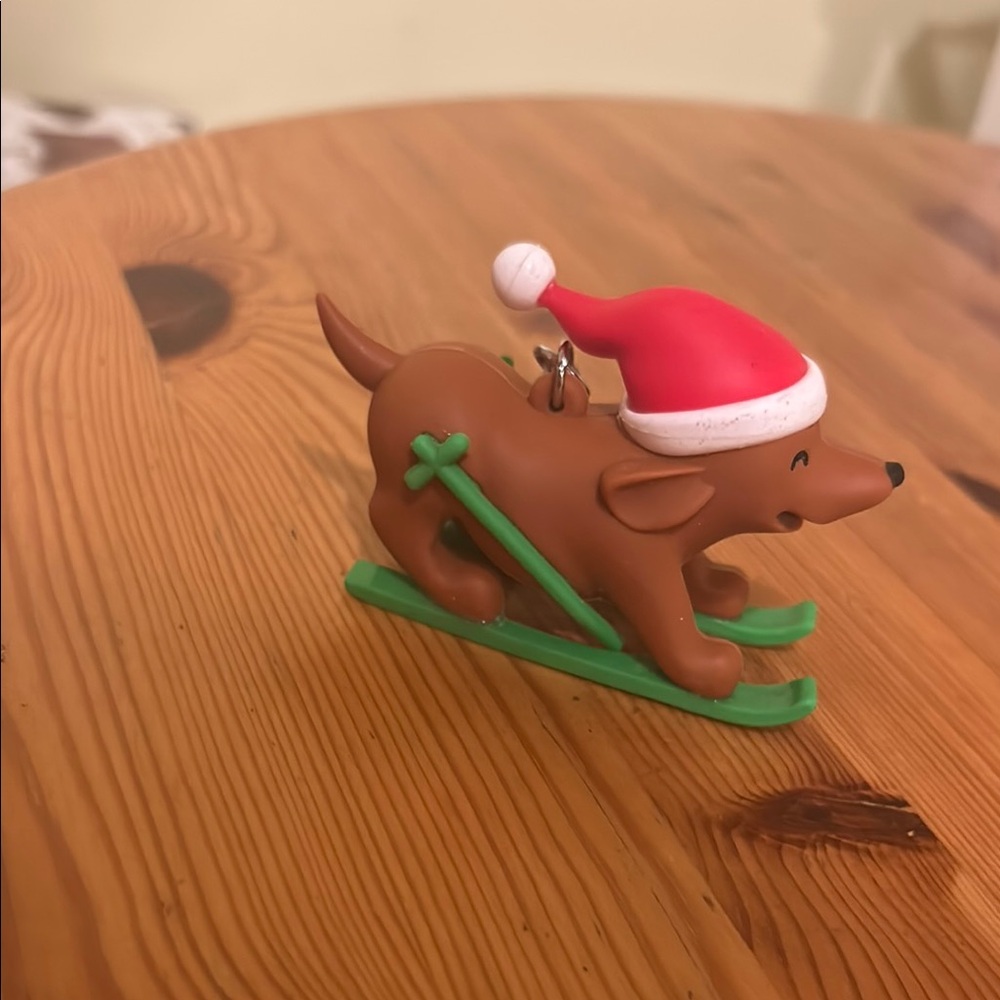 Bath and Body Works Brown Dachshund Christmas Hand Sanitizer Holder